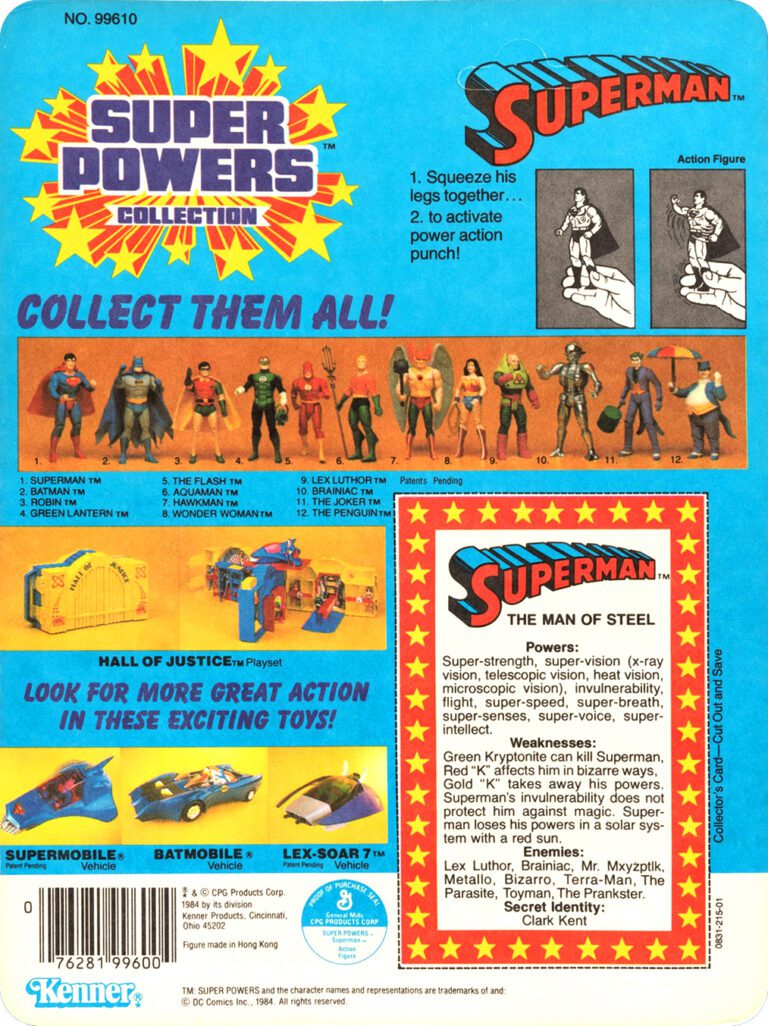 Superman Series 1 - 12 Back
