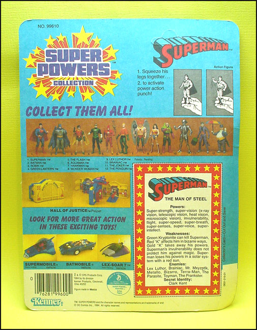 Superman Series 1 Back - Fan Club Offer