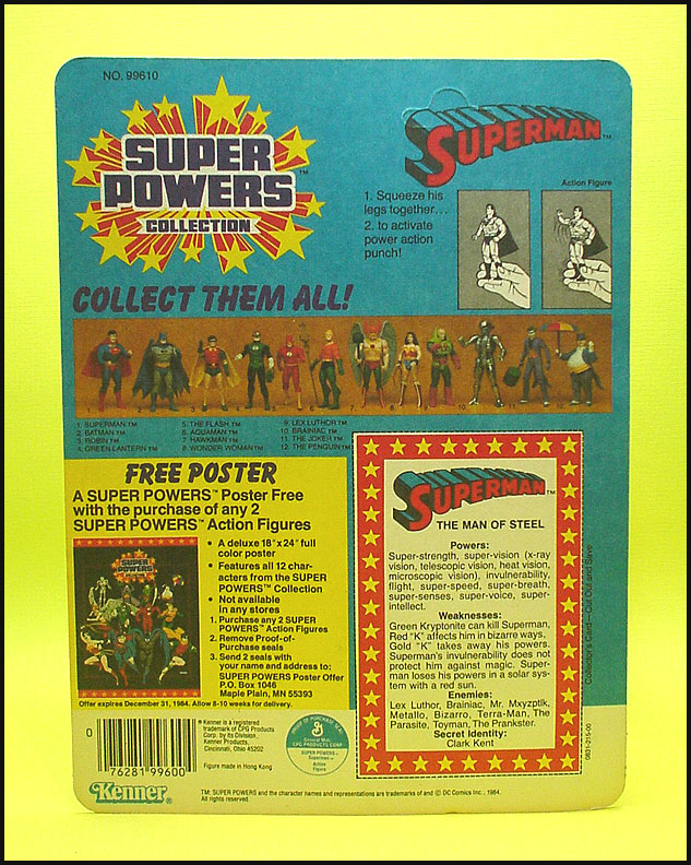 Superman Series 1 Back - Free Poster Offer