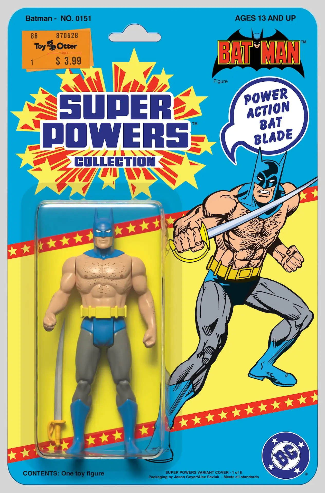 DC Comics Batman 151 - DC Super Powers variant cover - Art by Jason "Toy Otter" Geyer and Alex Saviuk - Front