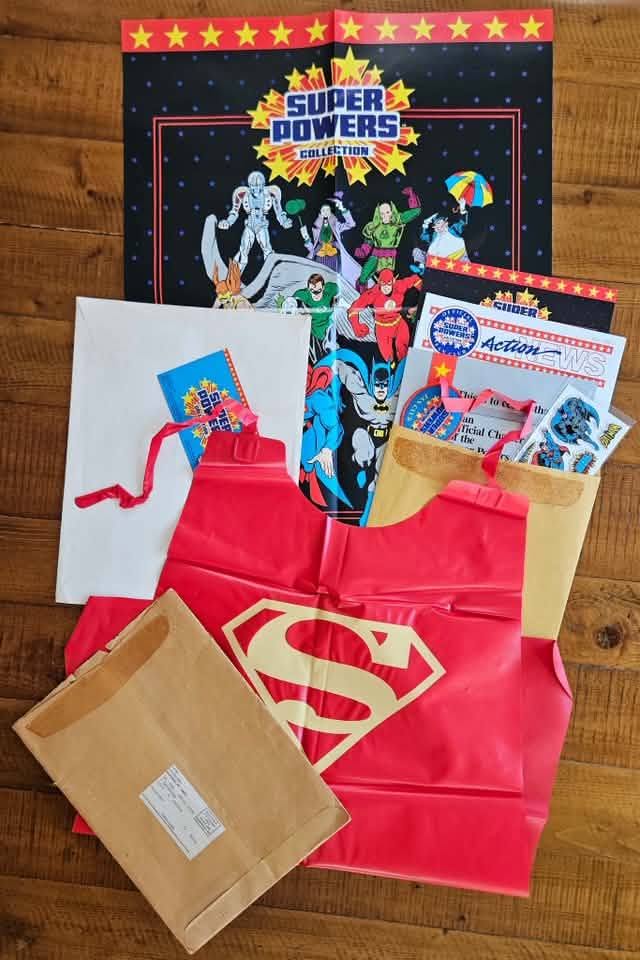 Group of several Super Powers Mail Away items