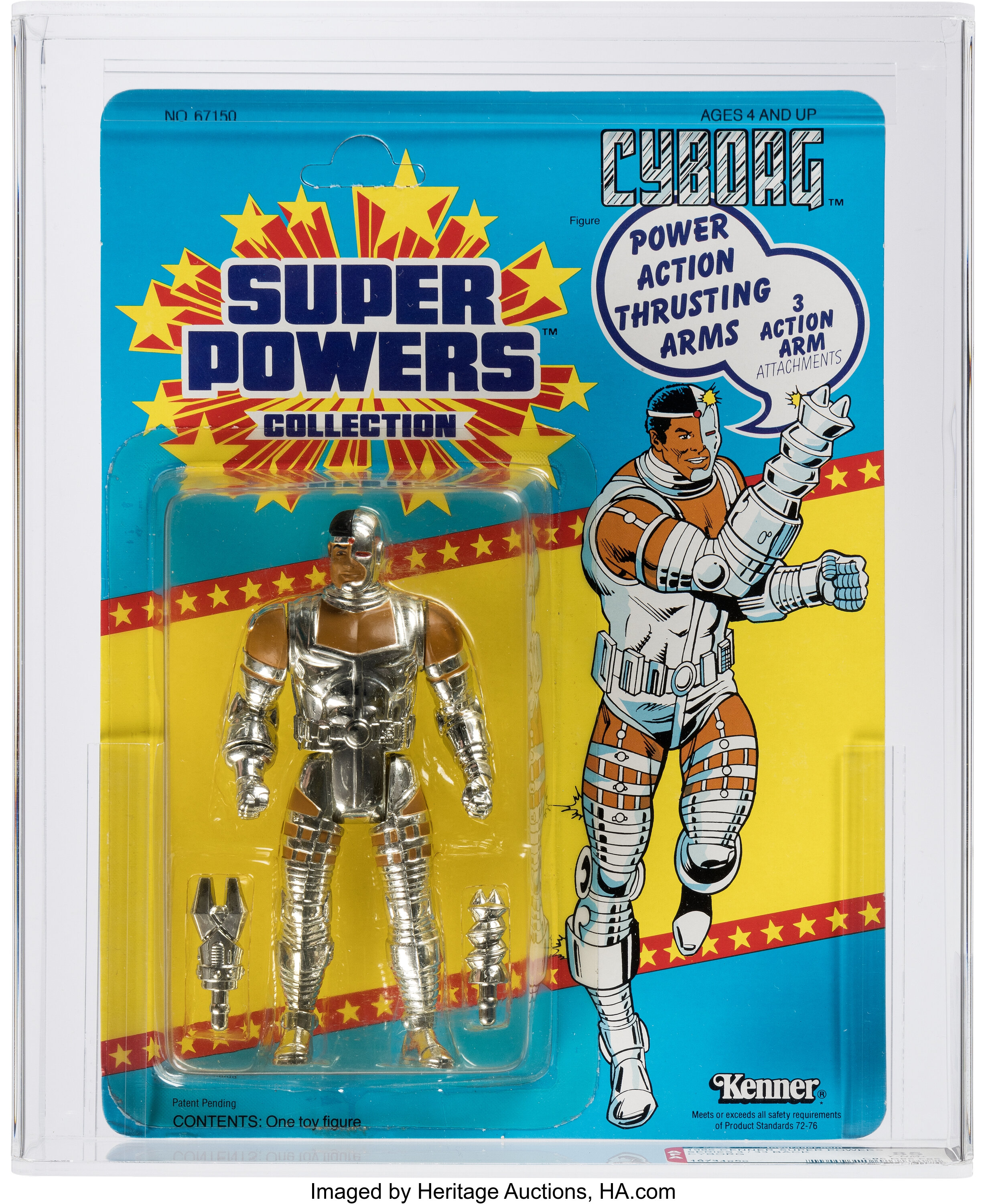 Kenner Super Powers Collections carded Cyborg graded