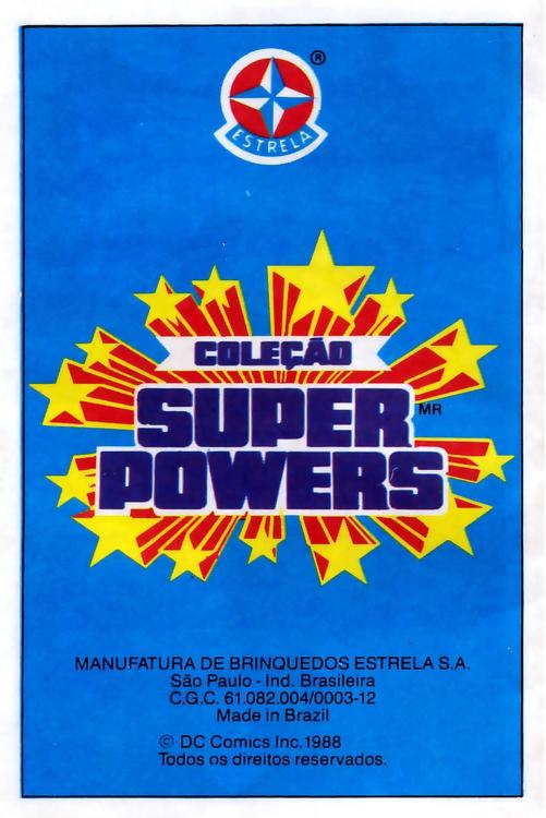 Super-Homem Mini Comic Estrela (Portuguese) - Back Cover