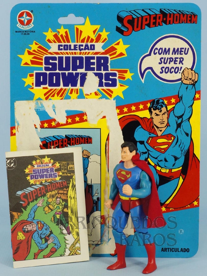 Estrela Super Powers Superman with comic and cardback