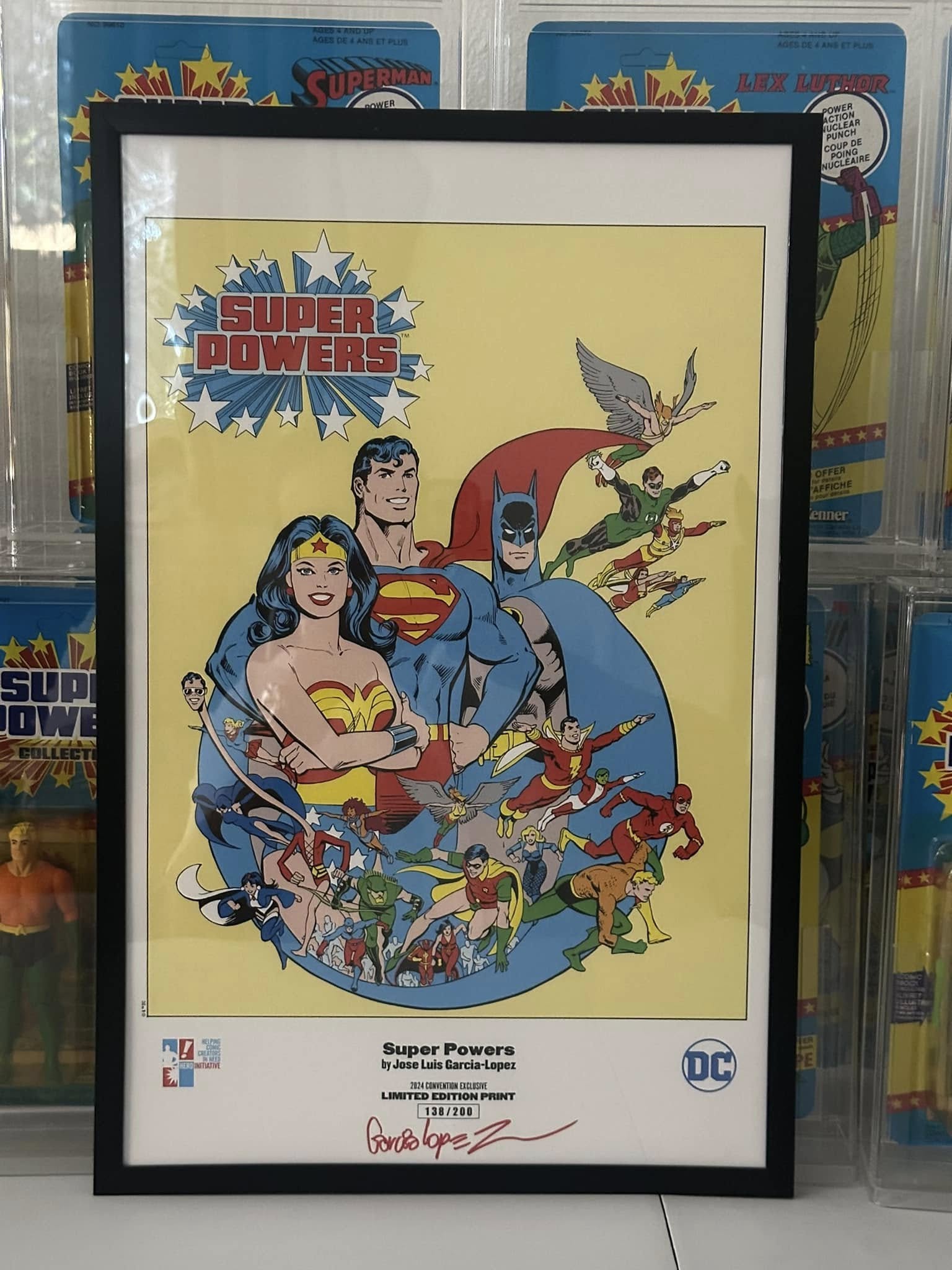 Photo of The Hero Initiative Super Powers print signed by José Luis García-López